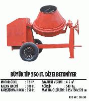 Büyük Tip 250 lt. Dizel Betoniyer