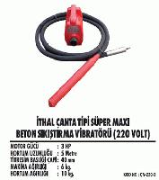 İthal Çanta Tipi Süper Maxi Beton Sıkıştırma Vibratörü (220 Volt)