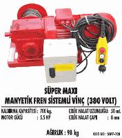 Süper Maxi Manyetik Fren Sistemli Vinç (380 Volt)