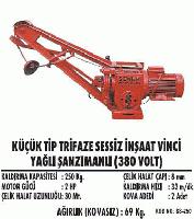 Küçük Tip Sessiz İnşaat Vinci Yağlı Şanzımanlı (380 Volt)