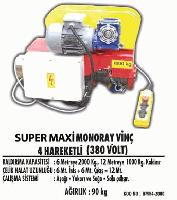 Süper Maxi Monoray Vinç 4 Kareketli (380 Volt)